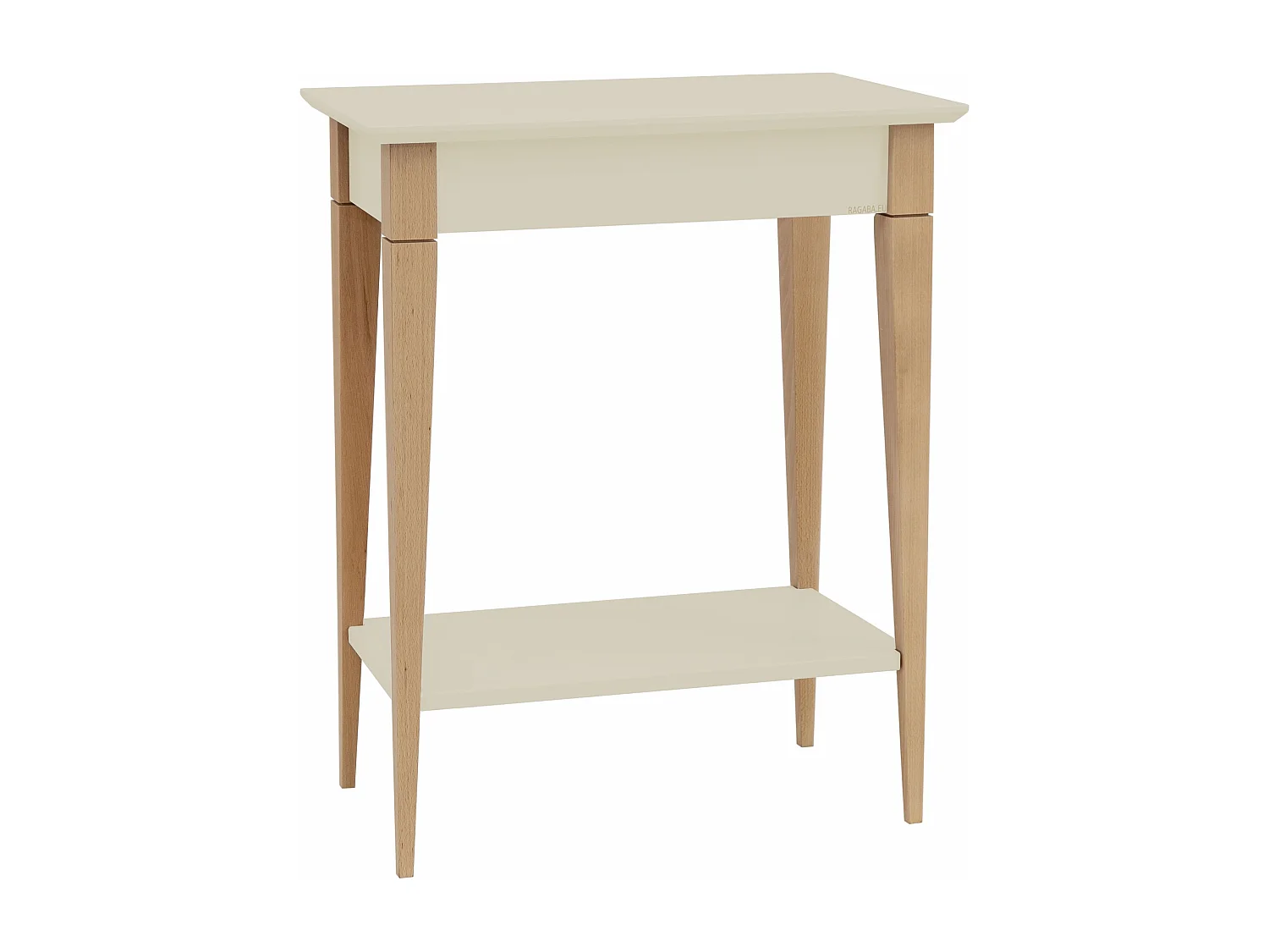 Petite Console Avec Étagère  65 x 35 cm Mimo  Blanc Craie