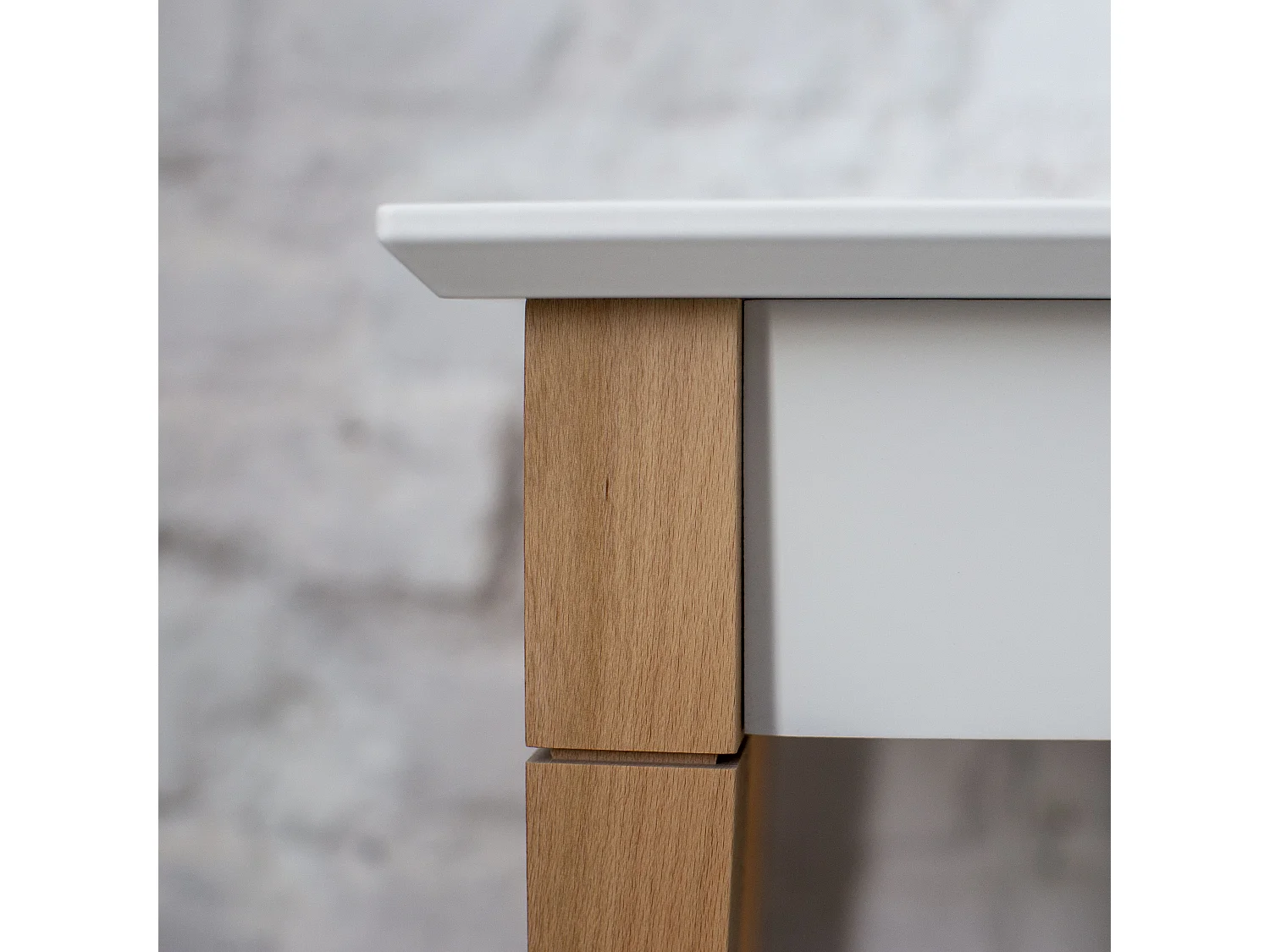 Kleiner Konsolentisch Mit Ablage 105 x 35 cm Mimo Braun Beige