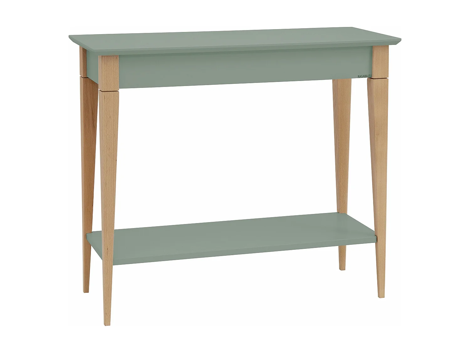Kleiner Konsolentisch Mit Ablage 85 x 35 cm Mimo  Salbeigrün