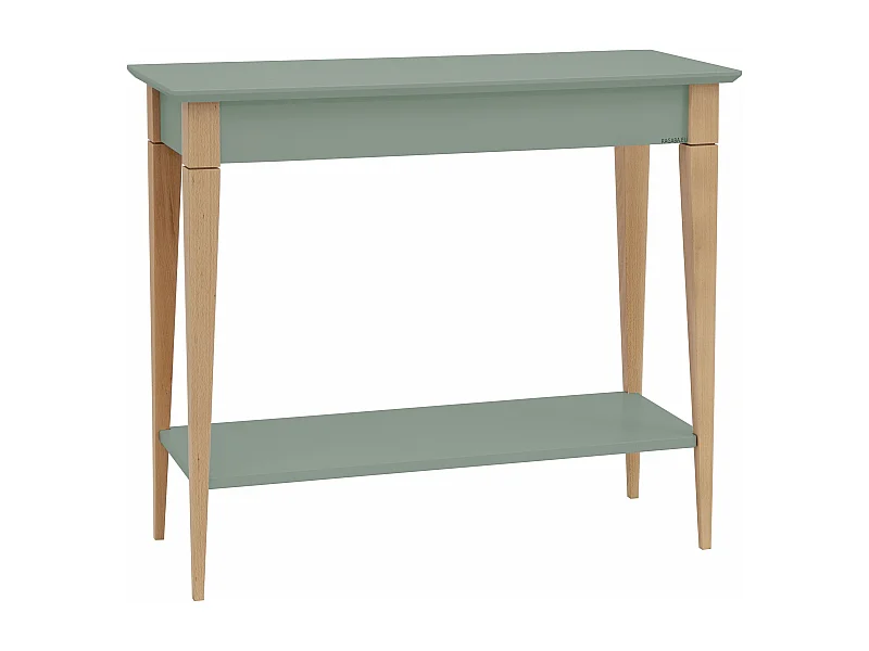 Kleiner Konsolentisch Mit Ablage 85 x 35 cm Mimo  Salbeigrün