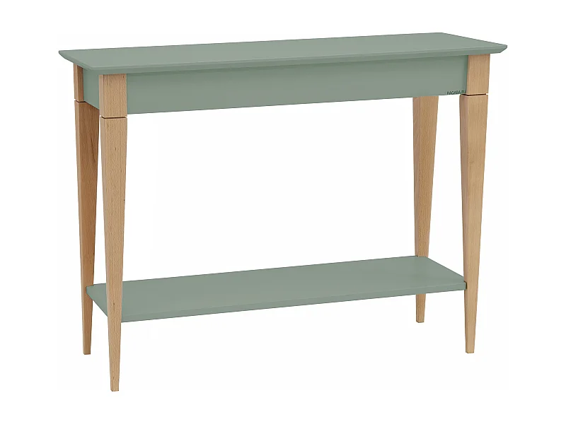 Kleiner Konsolentisch Mit Ablage 105 x 35 cm Mimo  Salbeigrün