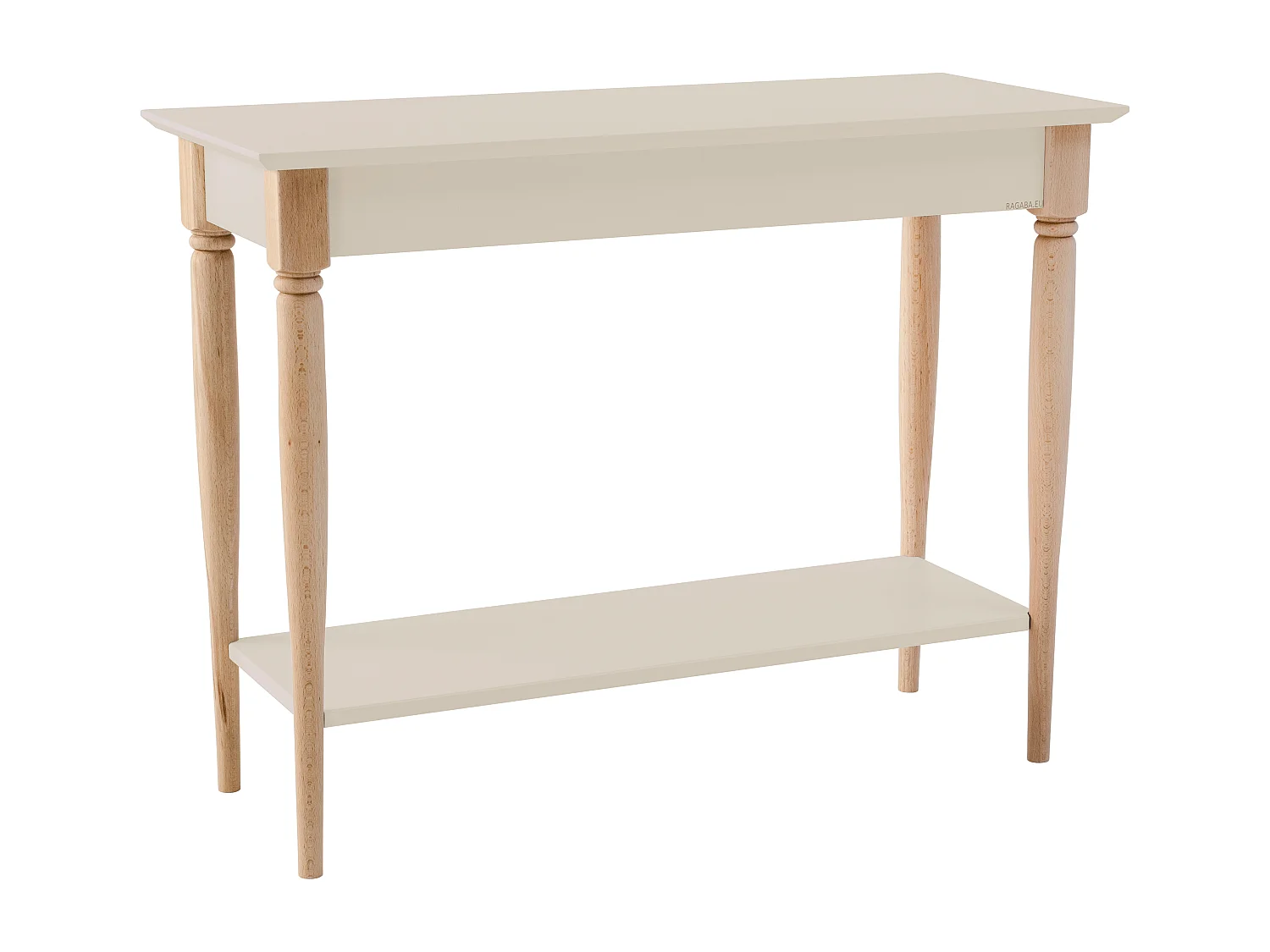 Kleiner Konsolentisch Mit Ablage 105 x 35 cm Mamo Braun Beige