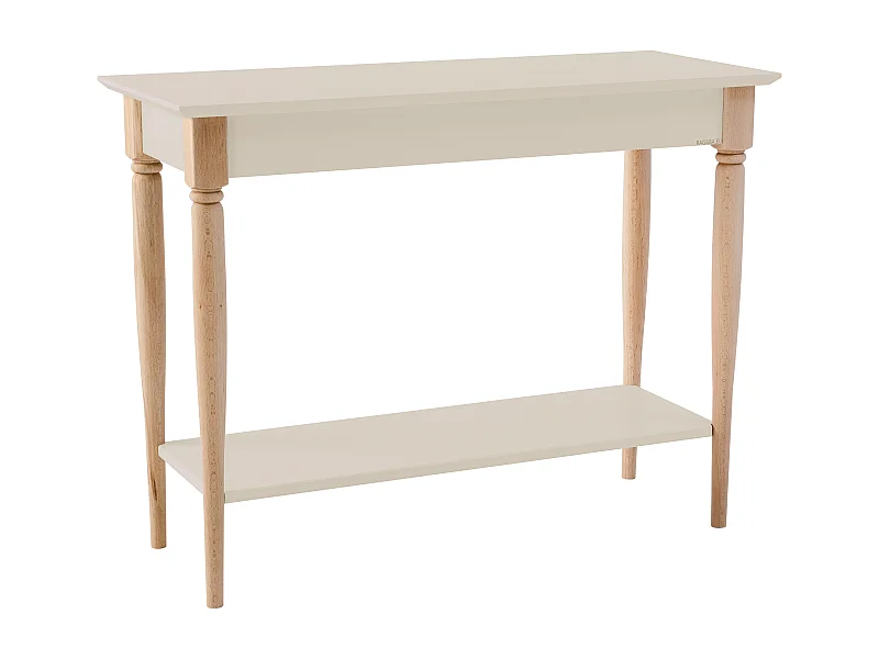 Kleiner Konsolentisch Mit Ablage 105 x 35 cm Mamo Braun Beige