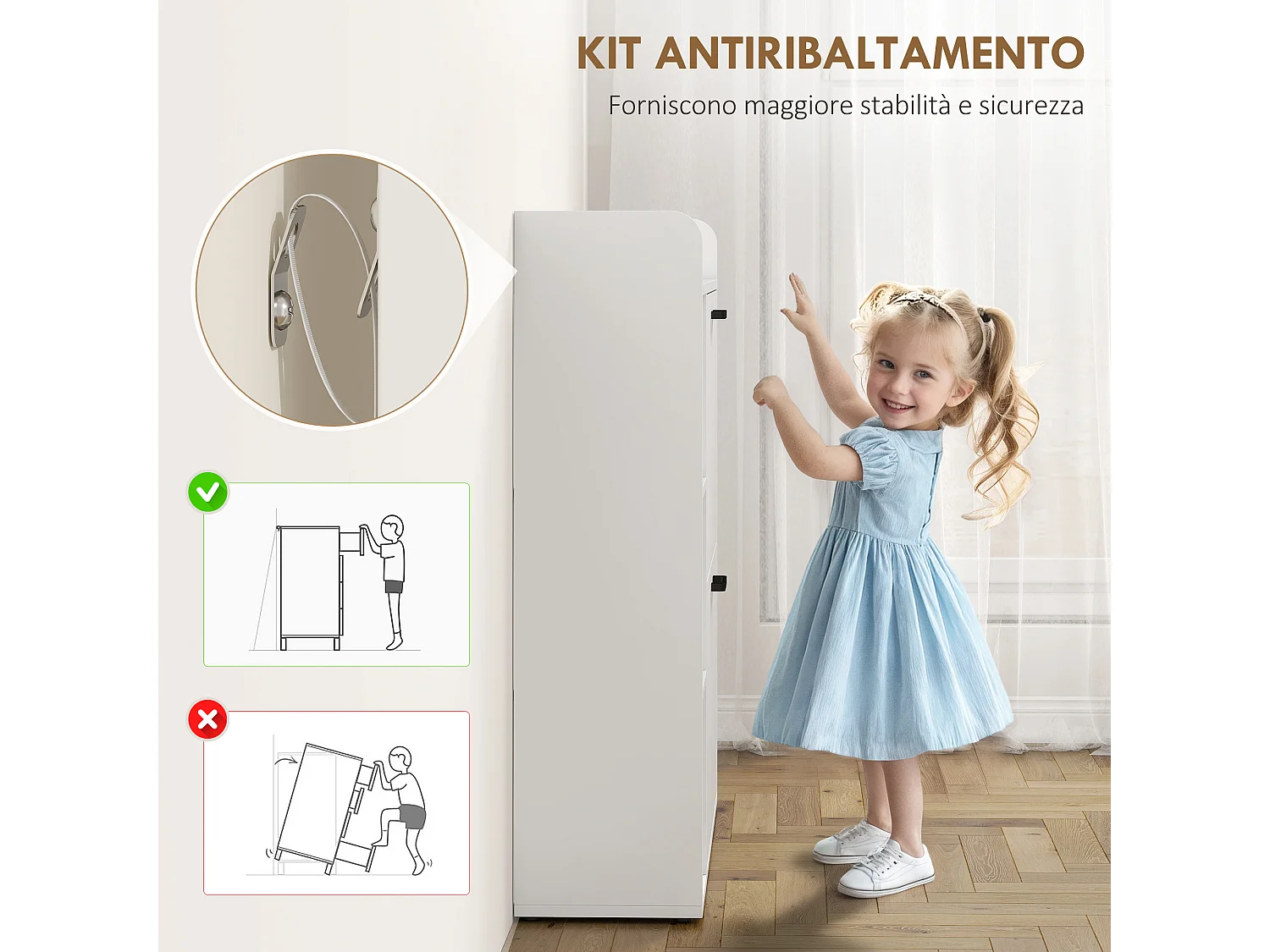 Scarpiera slim con 2 cassetti e 3 vani aperti per 15 scarpe bianco