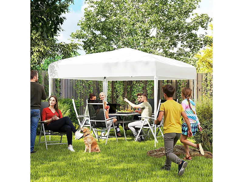 Gazebo Pieghevole con Corde e Picchetti da Giardino