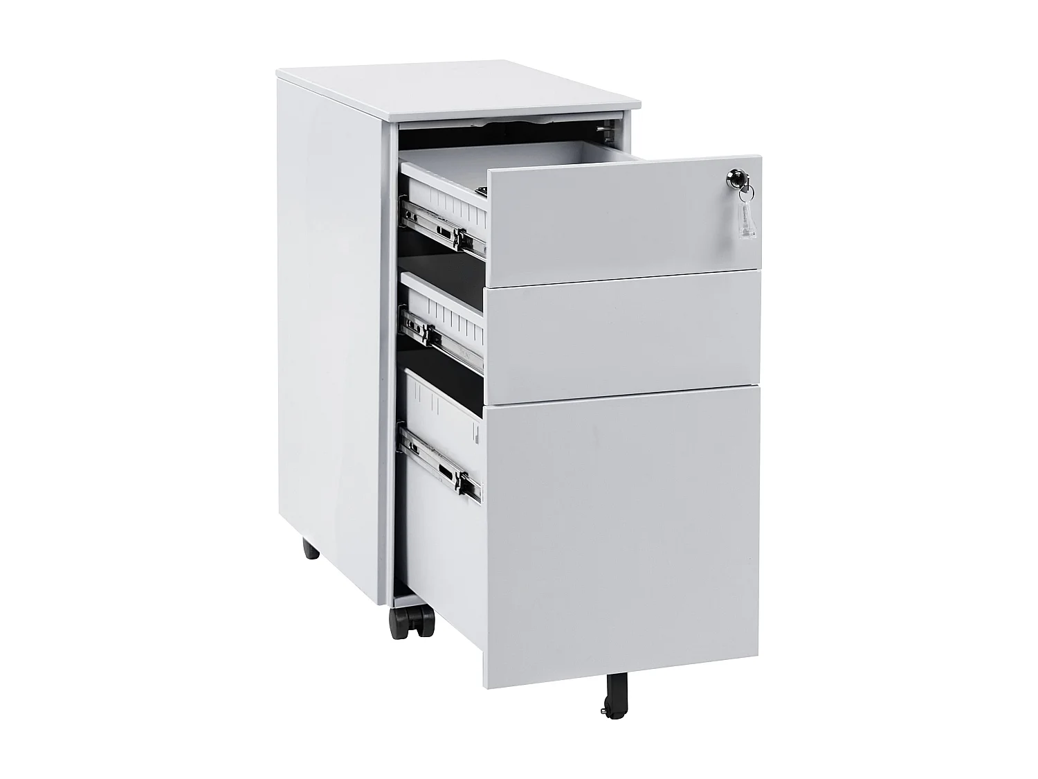 Meuble de rangement BOLSENA Métal Gris clair