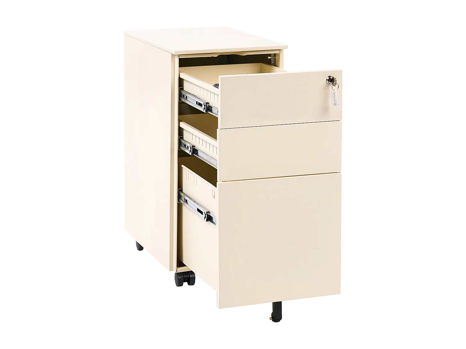 Meuble de rangement BOLSENA Métal Beige clair