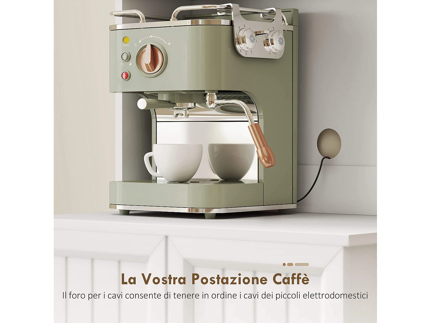 Dispensa cucina con 2 armadietti e 8 ripiani 60x39.5x179.6 cm bianco