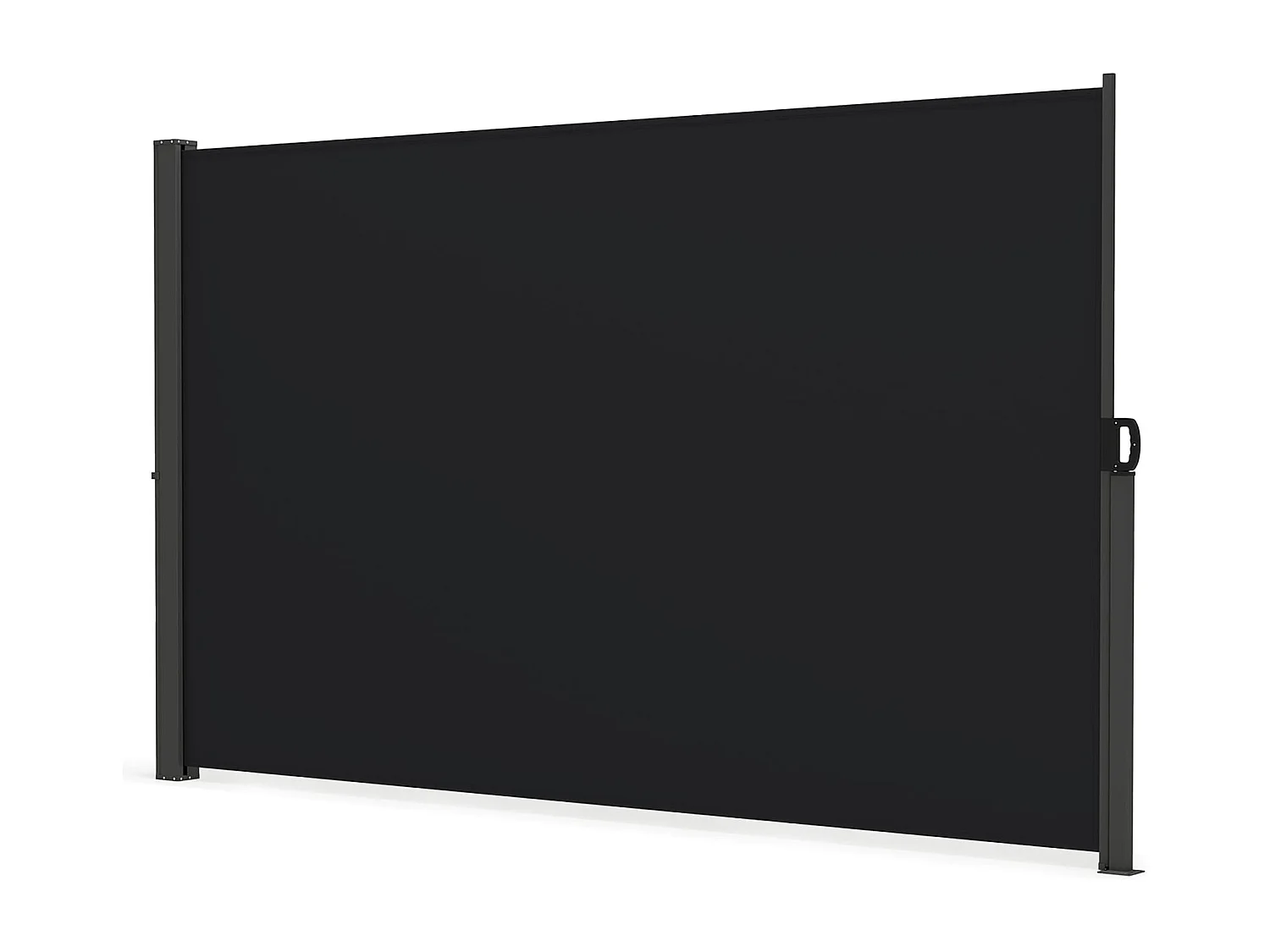 Seitenmarkise Garten Sichtschutz Ausziehbar aus Aluminium mit seitlichem Griff 180 x 300 cm