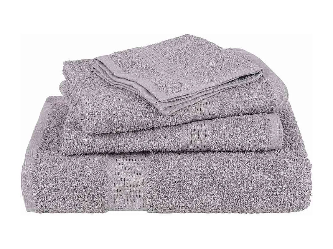 Set de 12 toallas Ariel 360 gramos algodón gris