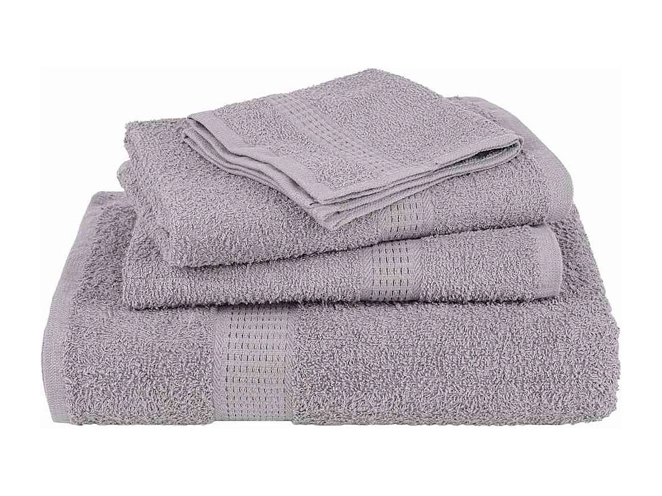 Set de 12 toallas Ariel 360 gramos algodón gris