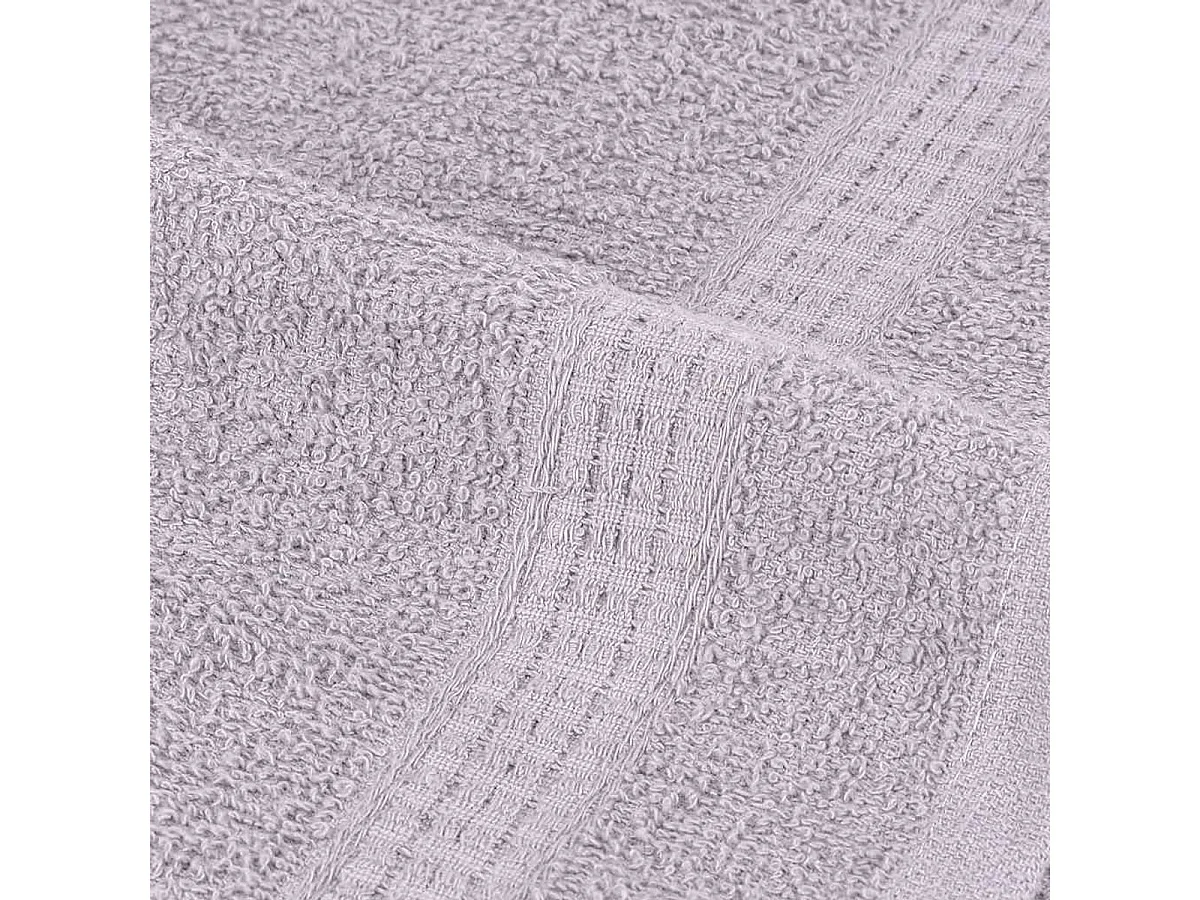 Conjunto Completo de Toalhas de Banho 12 Peças 100% Algodão Cinza com Alta Absorção