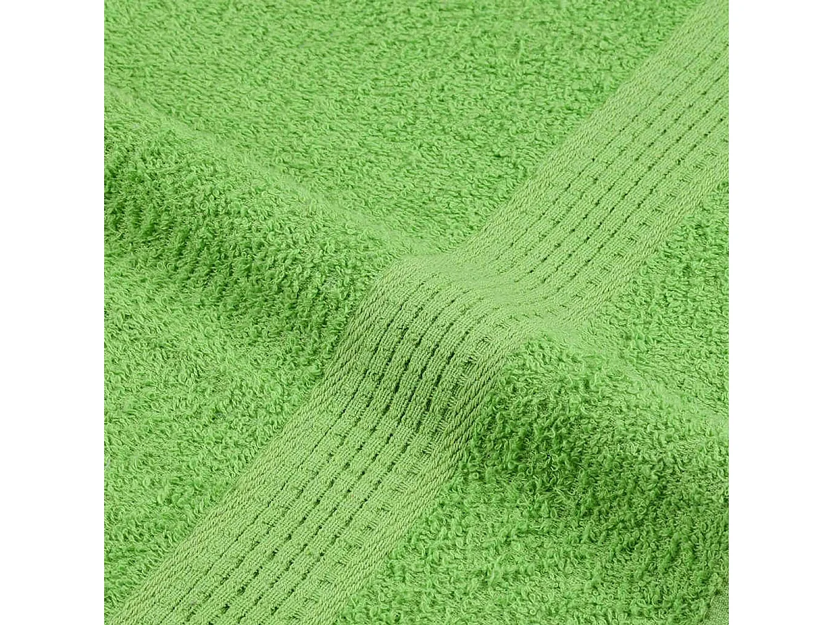 Set de 12 toallas Ariel 360 gramos algodón verde