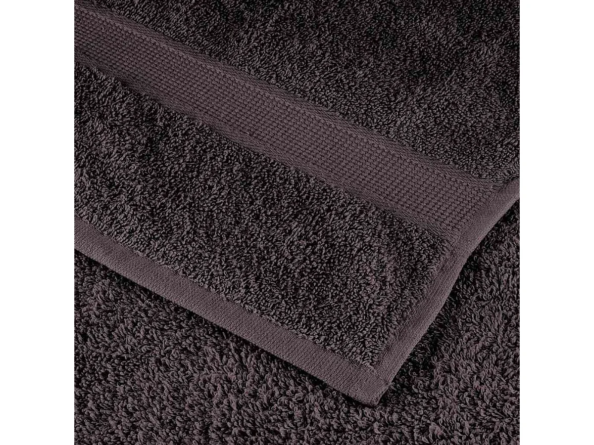 Set de 8 toallas Ariel 360 gramos antracita algodón