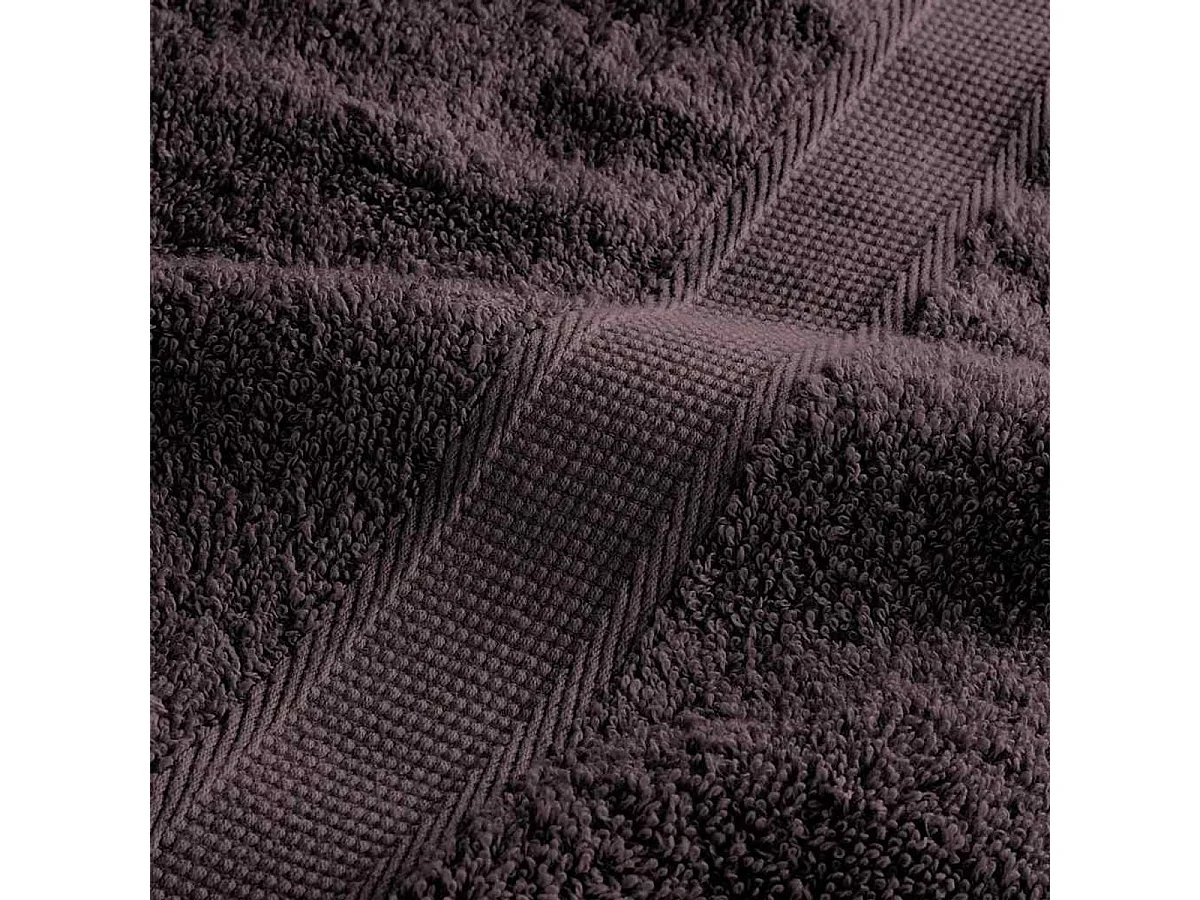 Set de 8 toallas Ariel 360 gramos antracita algodón