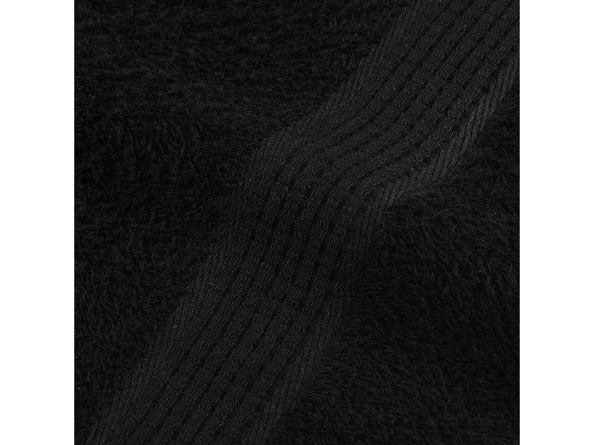 Set de 8 toallas Ariel 360 gramos negro algodón