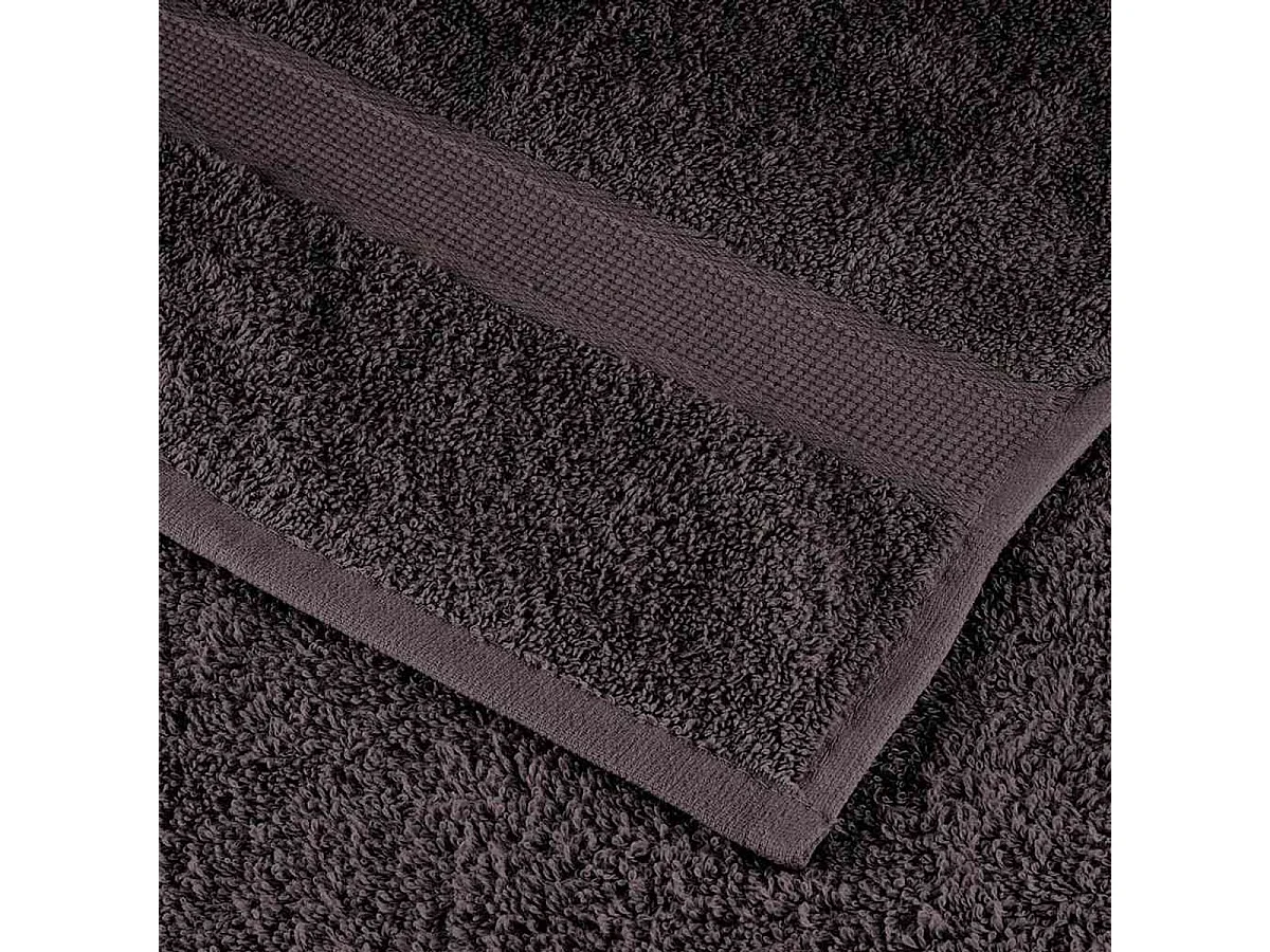 Set de 12 toallas Ariel 360 gramos algodón antracita