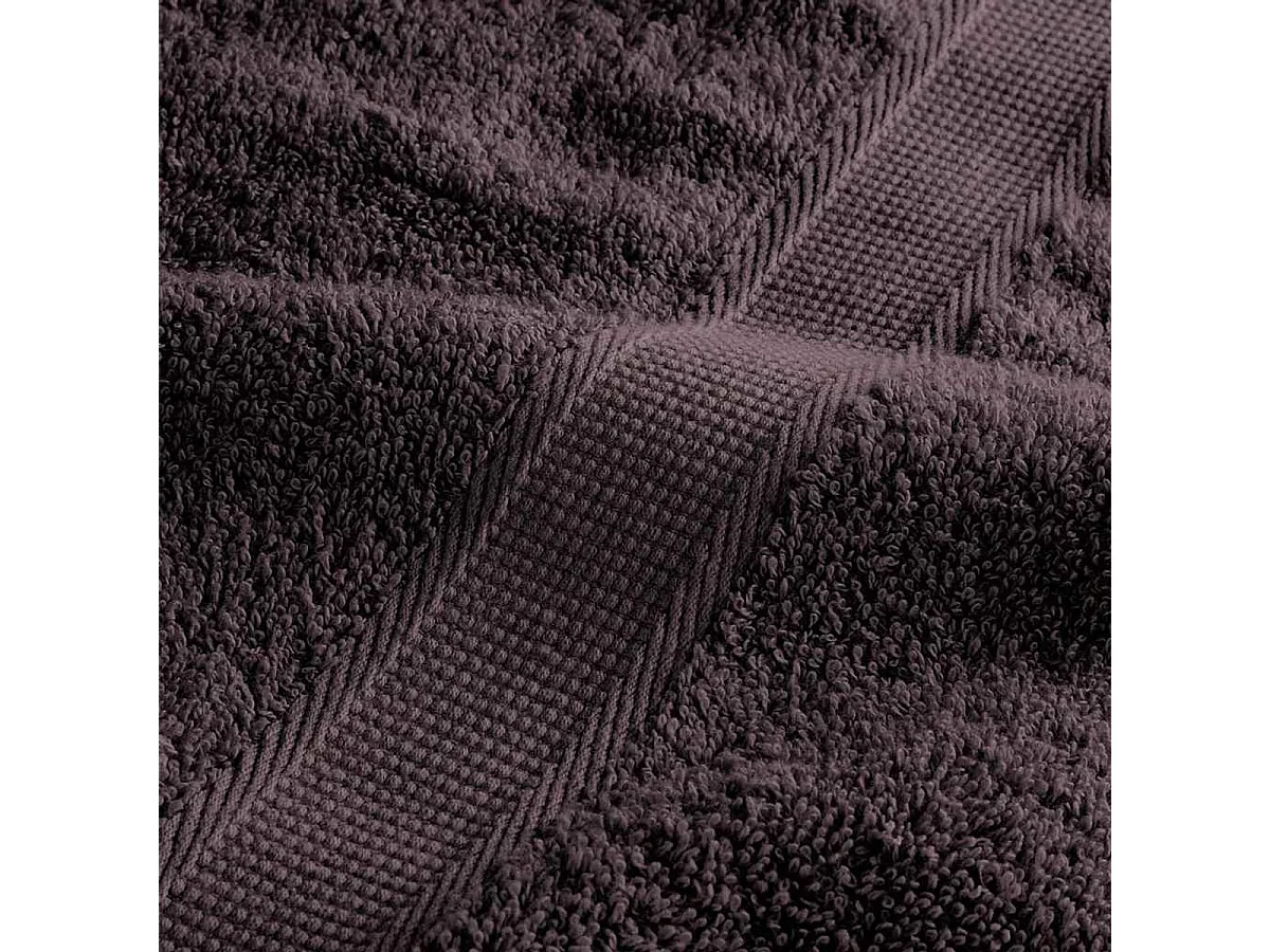 Set de 12 toallas Ariel 360 gramos algodón antracita