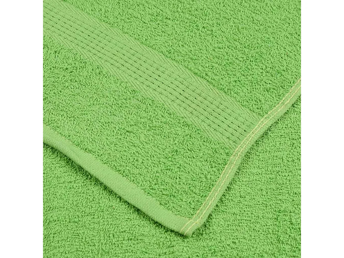 Set de 8 toallas Ariel 360 gramos verde algodón