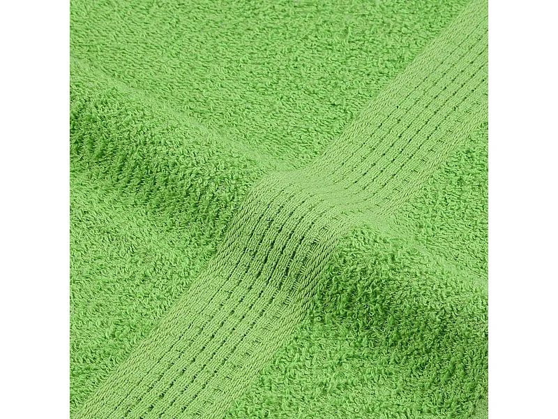 Set de 8 toallas Ariel 360 gramos verde algodón