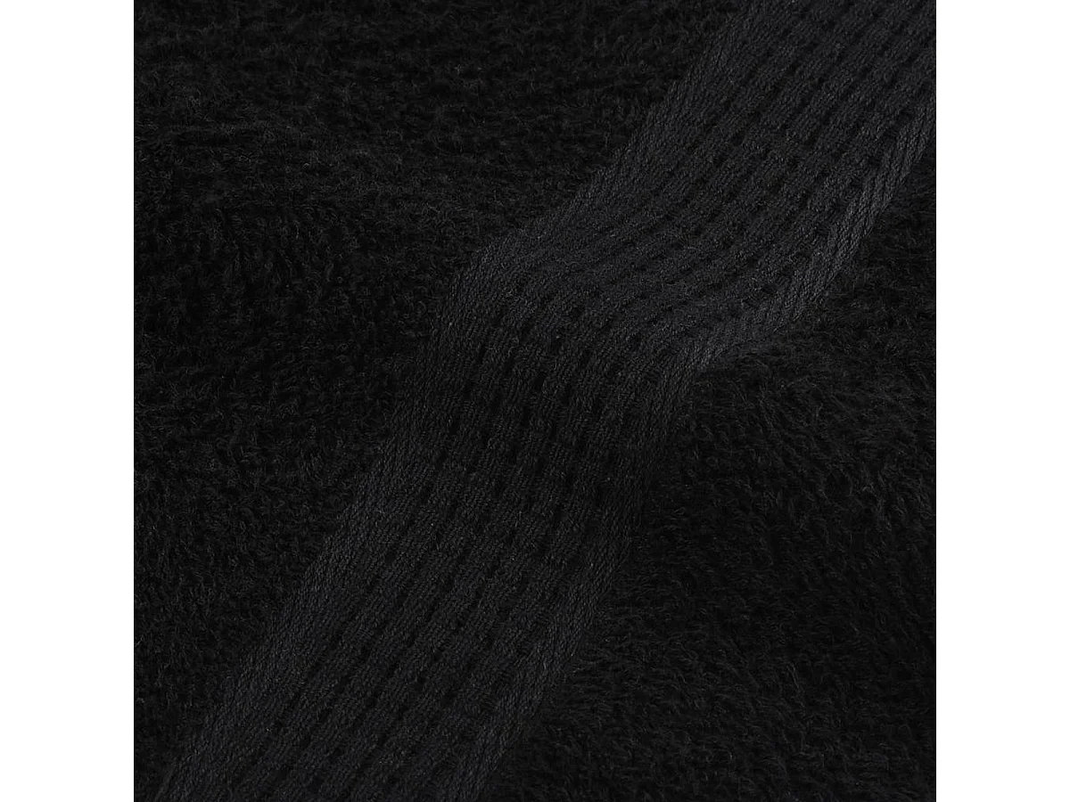 Set de 12 toallas Ariel 360 gramos algodón negro