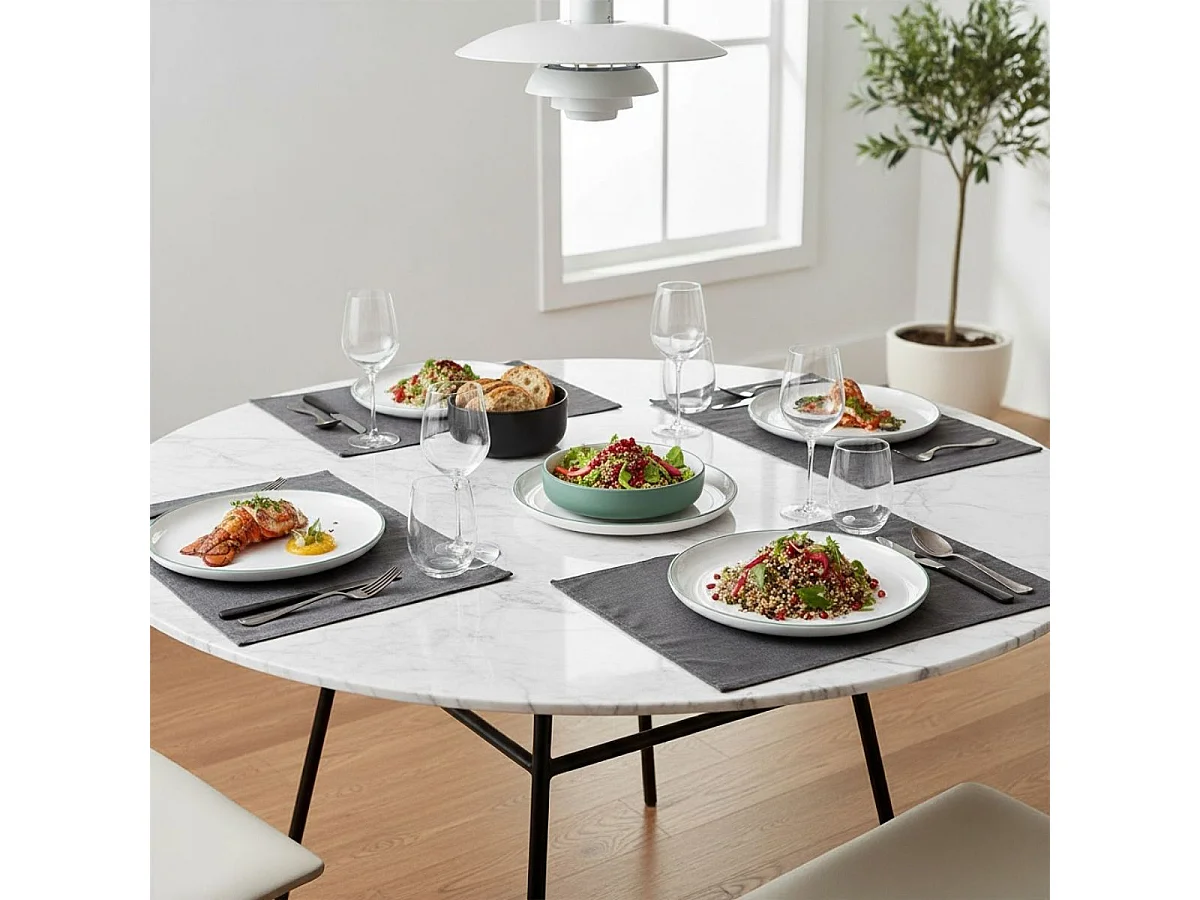 Vajilla Bodo Luminarc 12 piezas 4 servicios cerámica verde/blanco