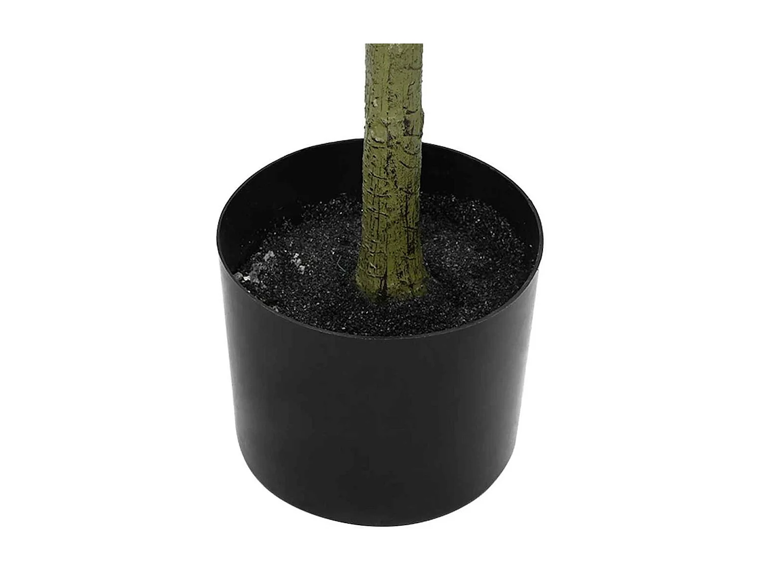 Planta artificial Olivo 450 ramas macetero + aceitunas verde oscuro 120 cm