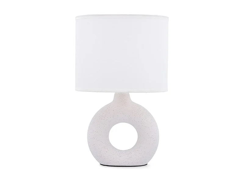 Lámpara de mesa Nora Vinthera blanco/gris 31x18,5 cm