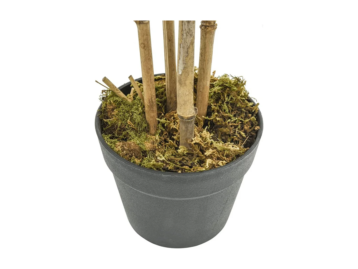 Planta artificial Bambú con macetero verde 120 cm