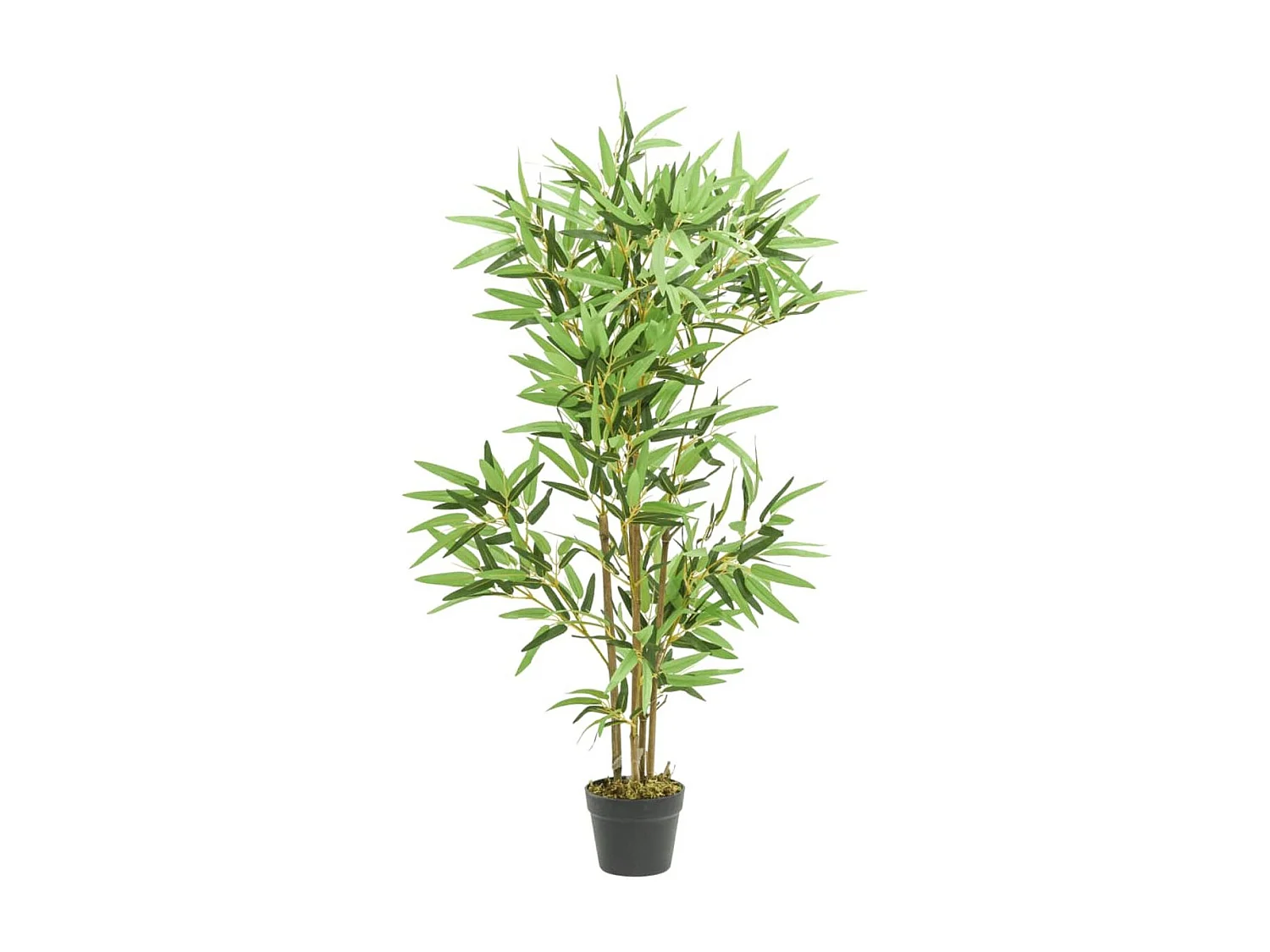 Planta artificial Bambú con macetero verde 120 cm