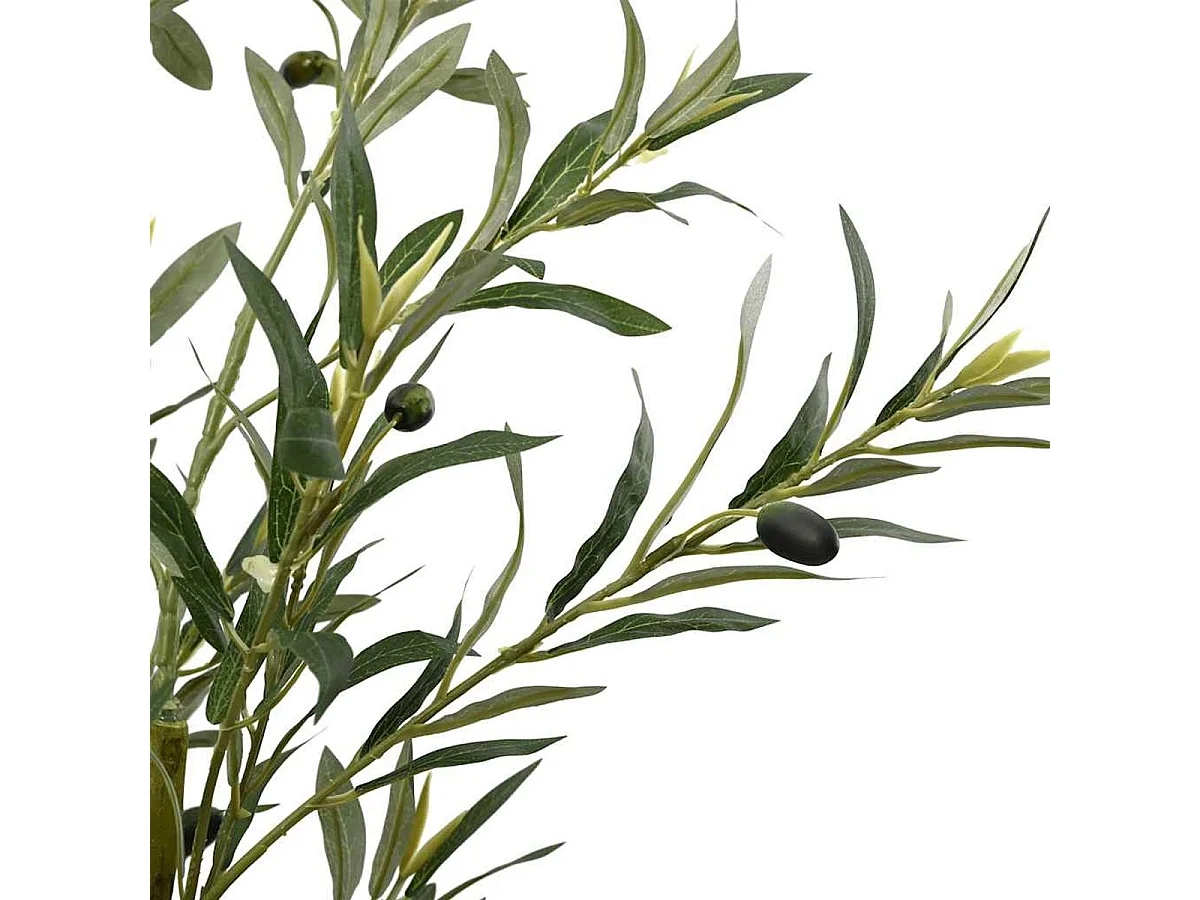 Planta artificial Mediterráneo 800 hojas macetero + aceitunas verde