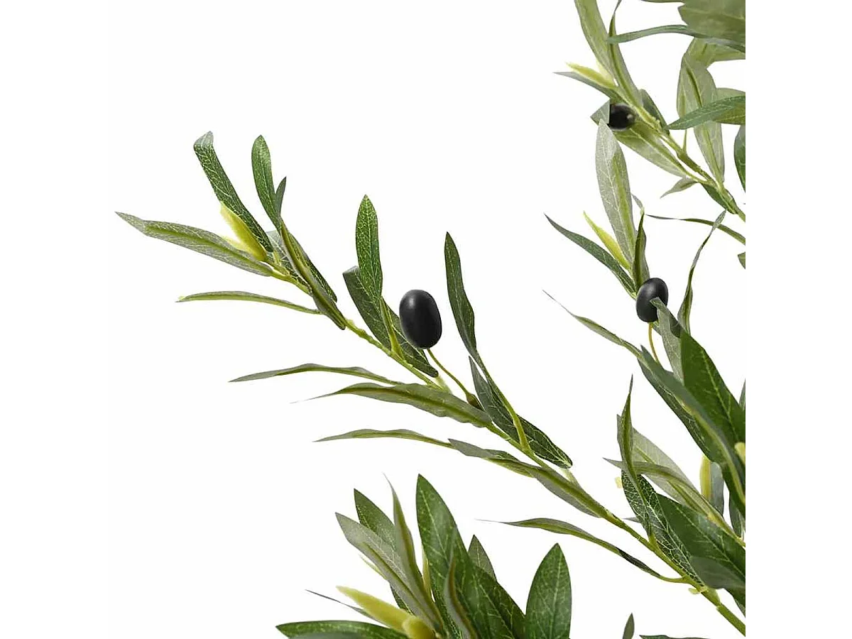 Planta artificial Mediterráneo 800 hojas macetero + aceitunas verde