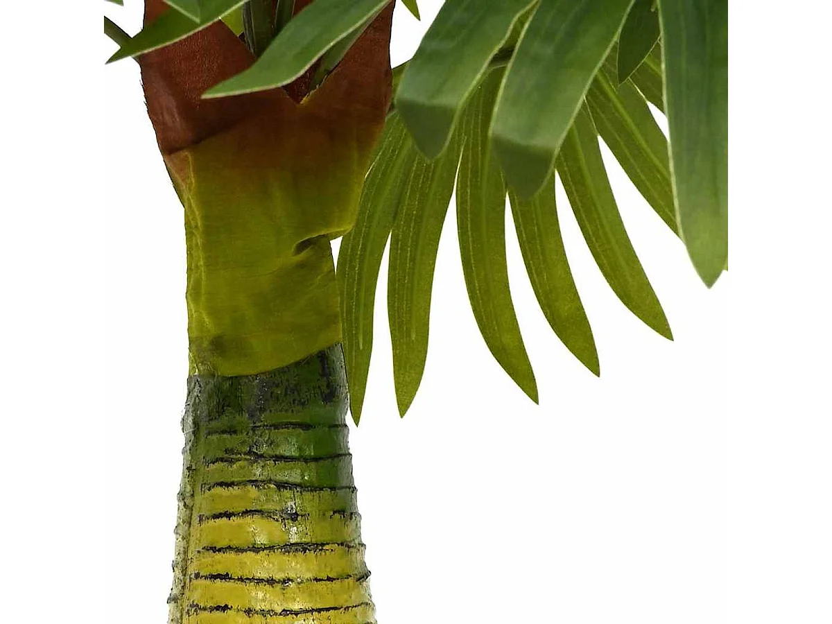 Planta artificial Palma 9 hojas verde 65 cm