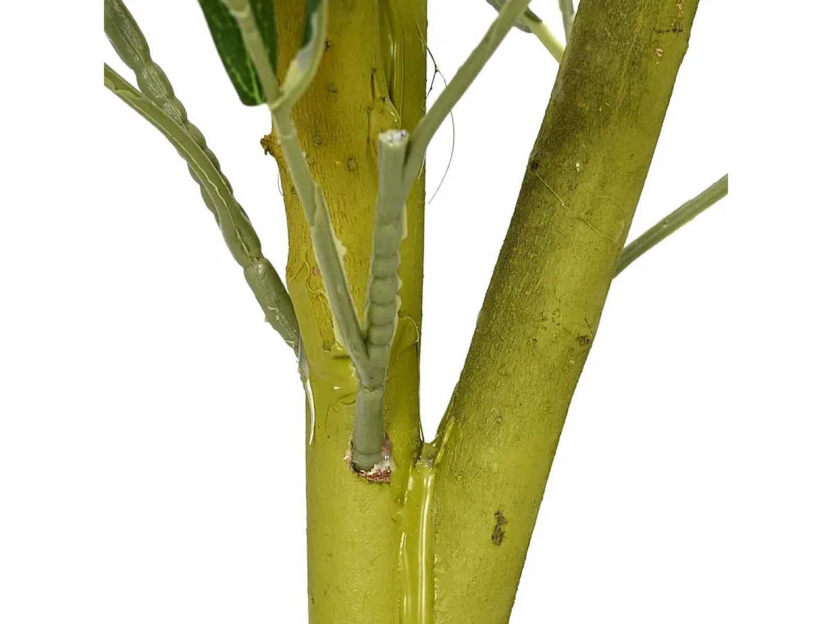 Planta artificial Olivo 450 ramas macetero + aceitunas verde claro 120 cm