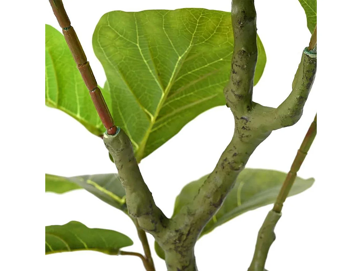 Planta artificial Ficus 30 hojas verde 125 cm
