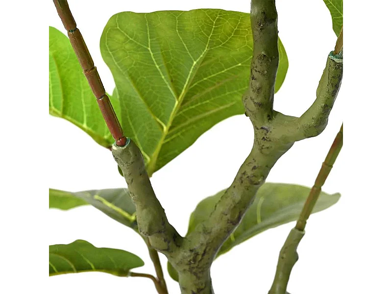 Planta artificial Ficus 30 hojas verde 125 cm