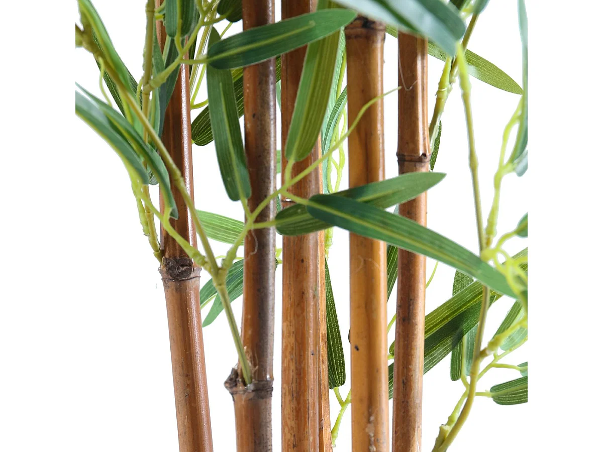 Bambú artificial alto verde/marrón 180 cm Adec