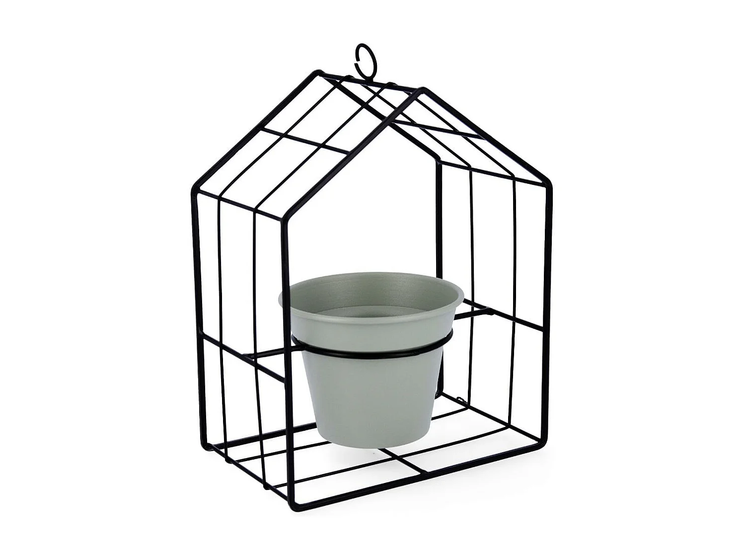 Macetero MOA Vinthera acero verde claro 27x20x13 cm