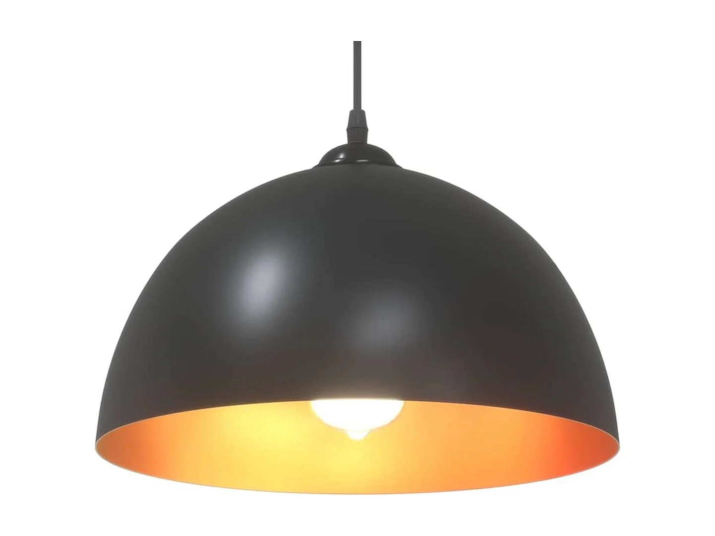 Pack de 2 lámparas de techo Rose altura regulable negro Ø30x120 cm