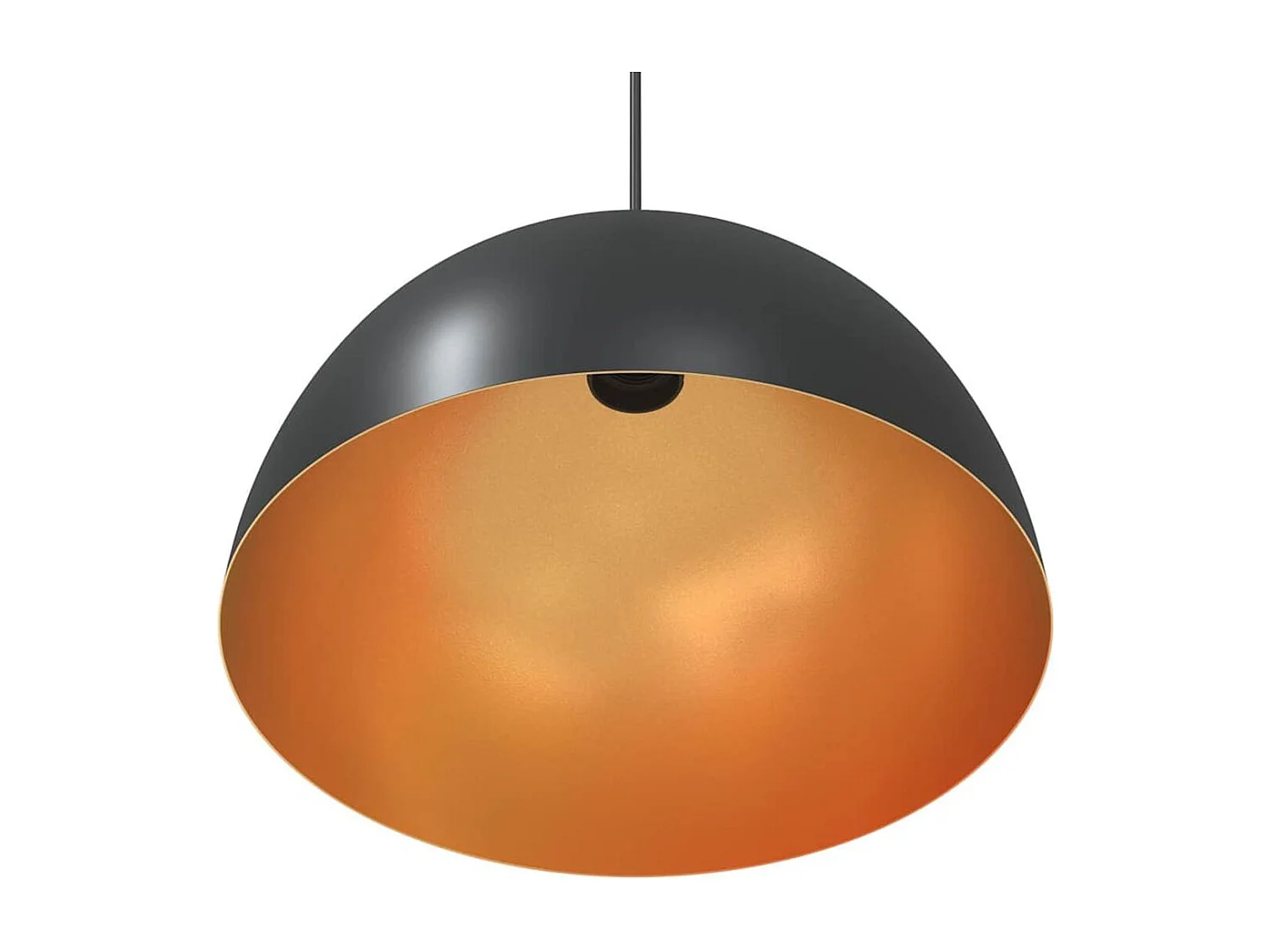 Pack de 2 lámparas de techo Rose altura regulable negro Ø30x120 cm