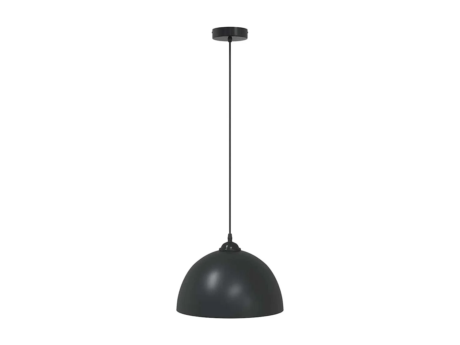 Pack de 2 lámparas de techo Rose altura regulable negro Ø30x120 cm