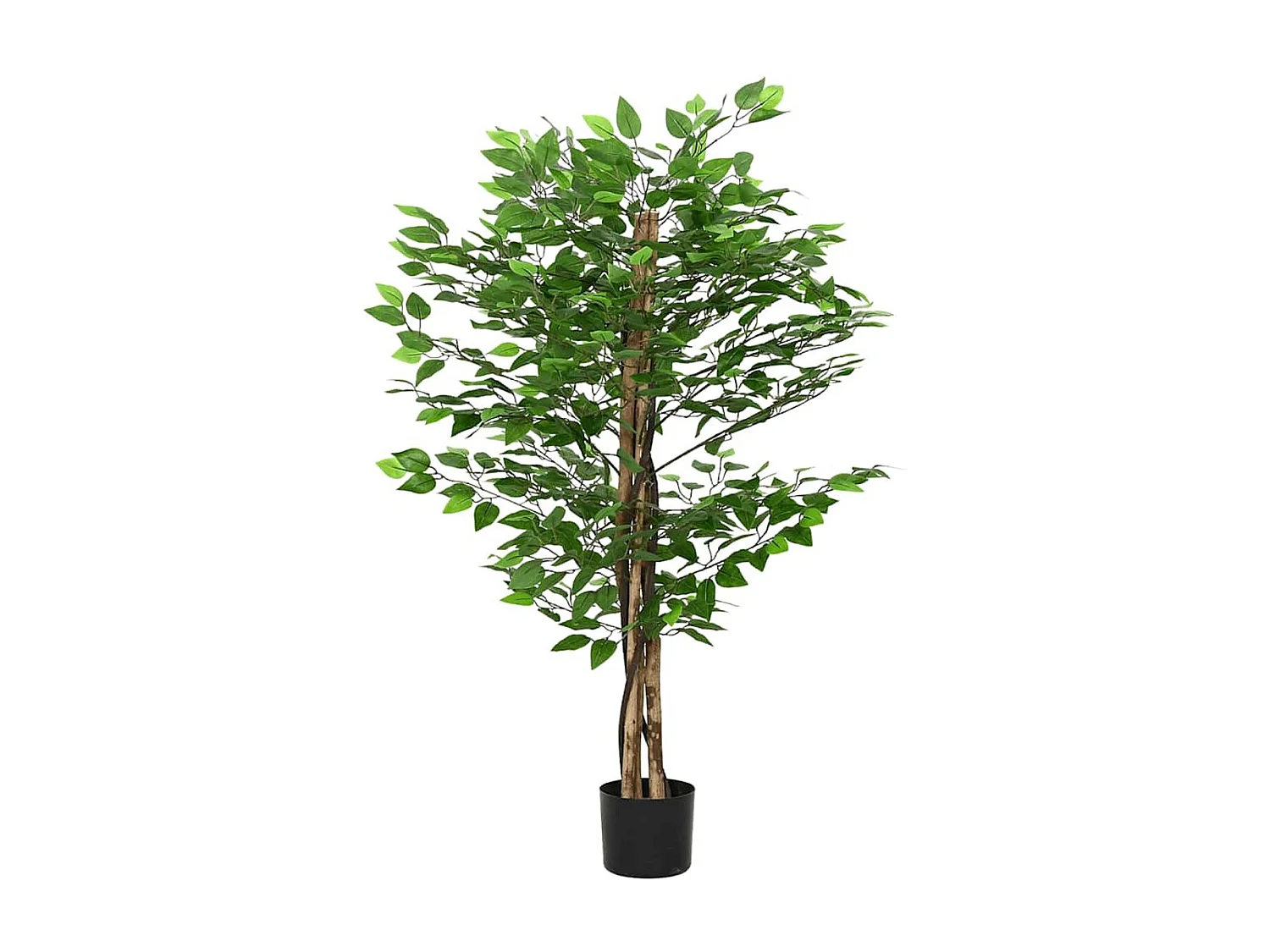 Planta artificial Ficus 788 hojas verde 120 cm