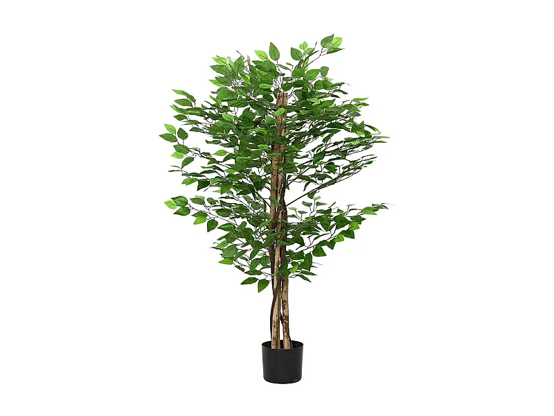 Planta artificial Ficus 788 hojas verde 120 cm
