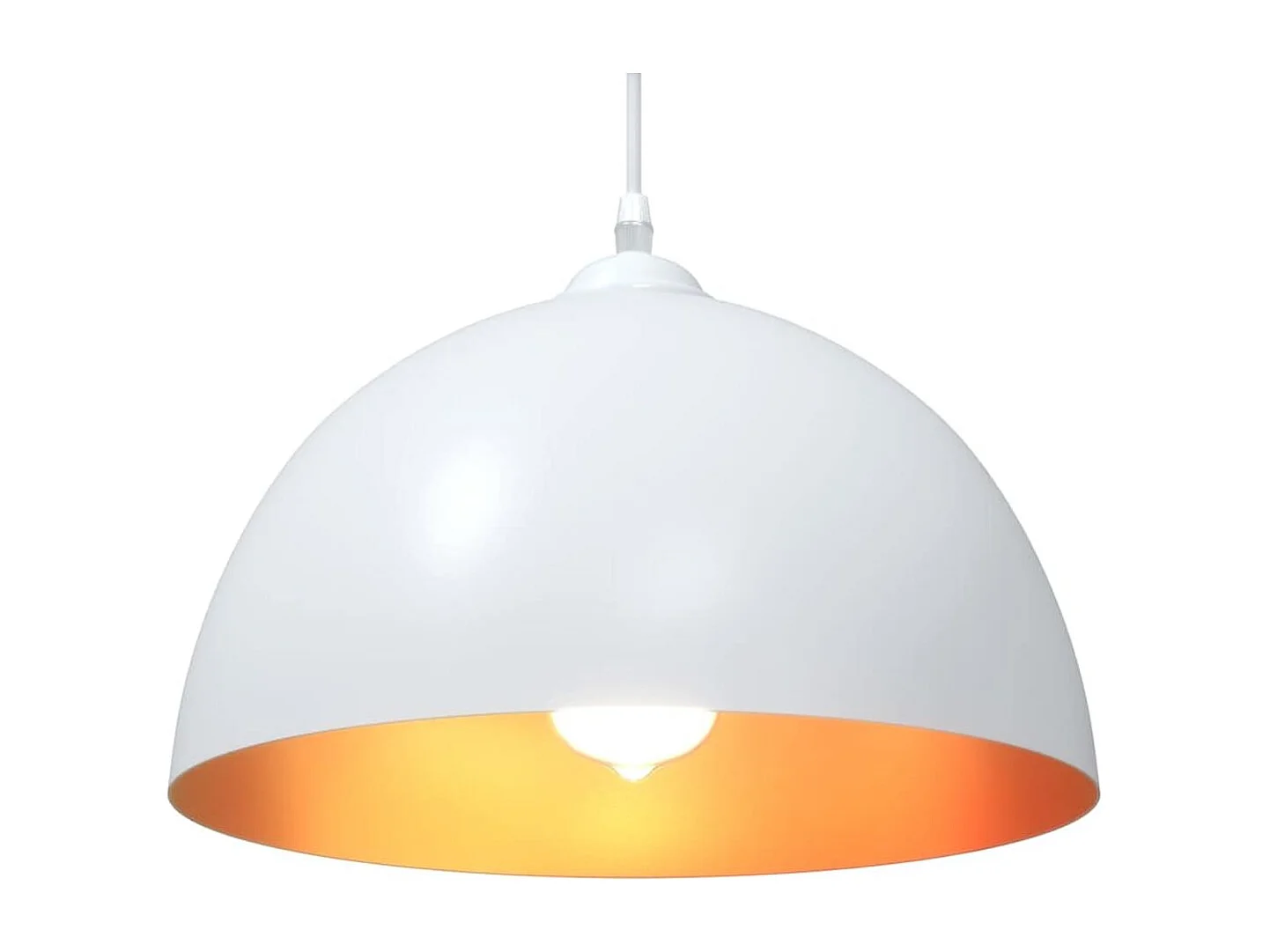 Pack de 2 lámparas de techo Rose altura regulable blanco Ø30x120 cm