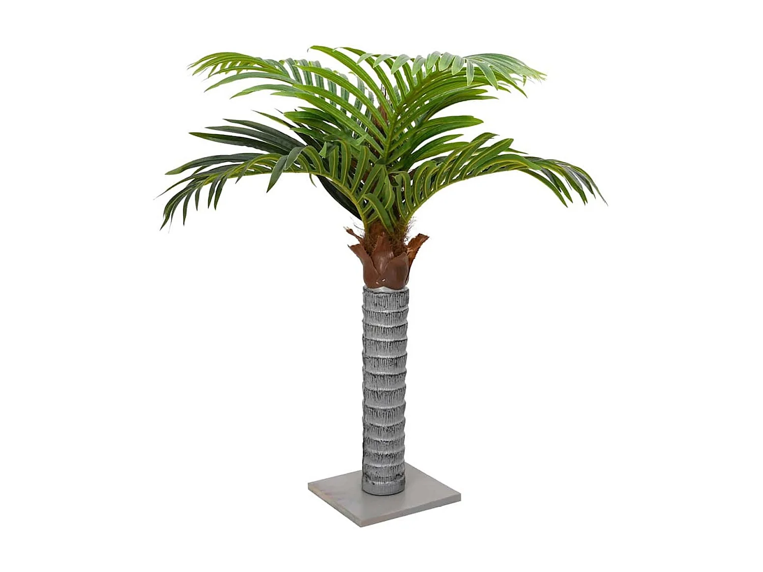 Planta artificial Palmera 6 hojas verde 100 cm