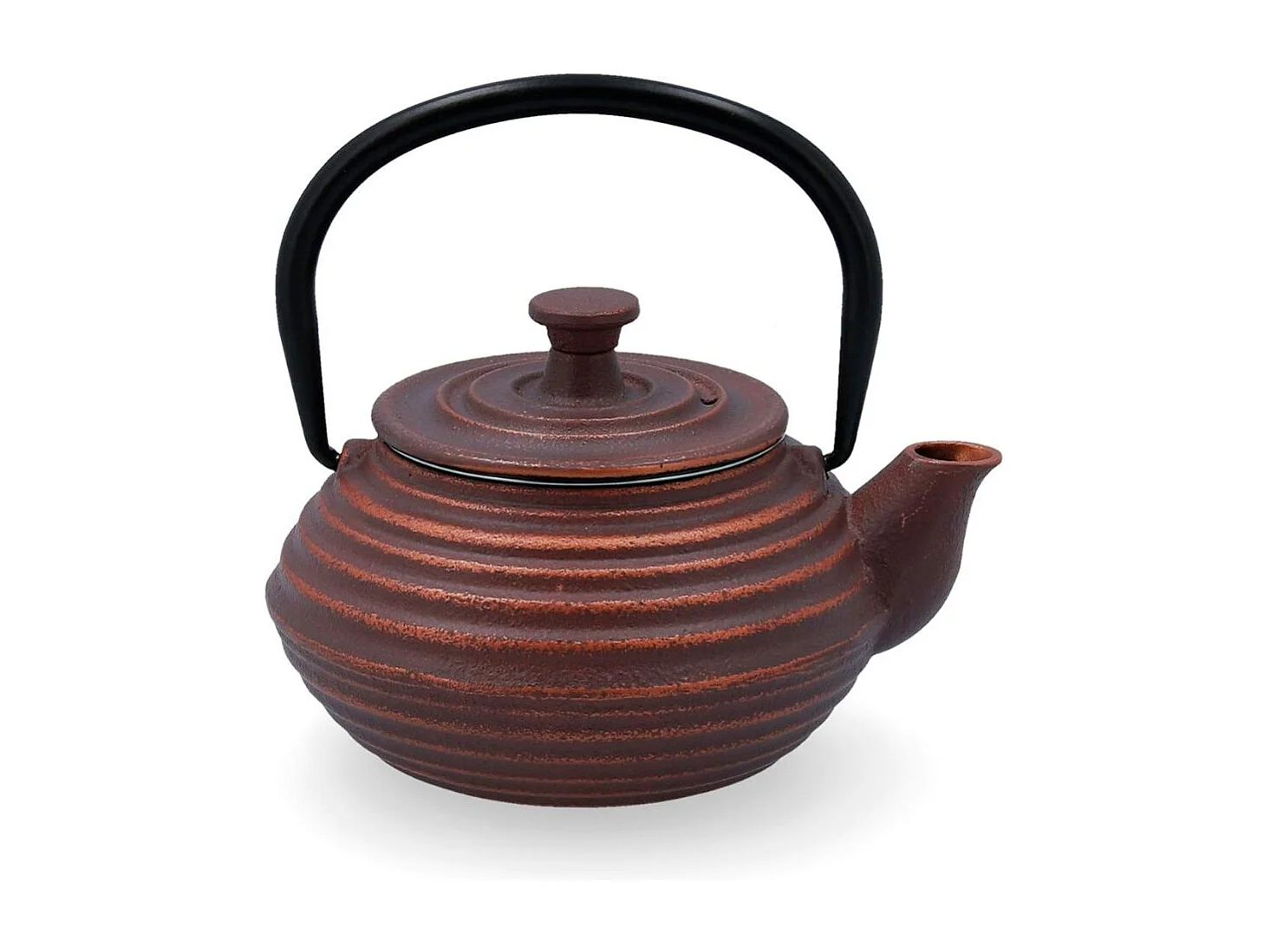 Tetera de hierro Serenia Quid con tapa + filtro acero inox marrón 30 cl