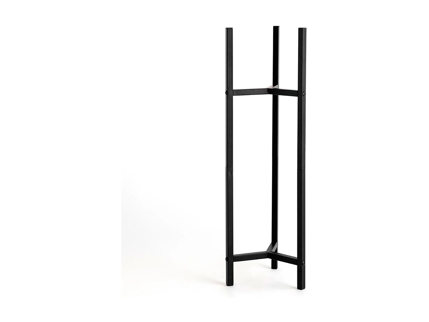 Soporte macetero MOA Vinthera diseño vertical negro 71x21x21 cm