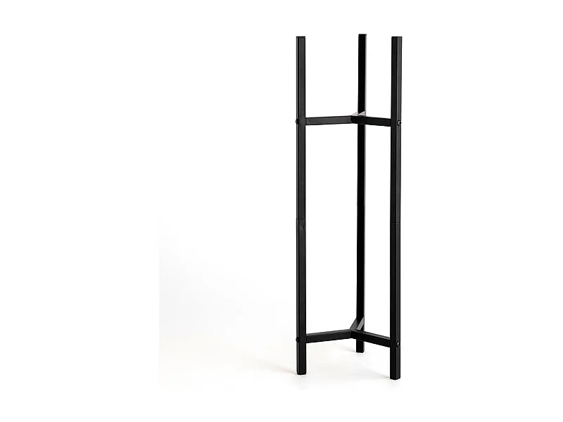 Soporte macetero MOA Vinthera diseño vertical negro 71x21x21 cm