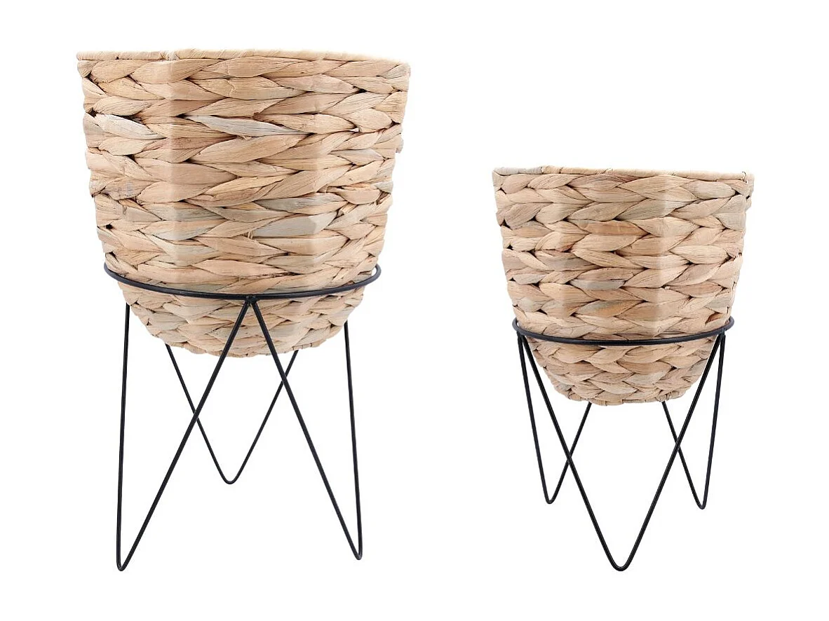 Set de 2 maceteros Jacinto MOA Vinthera natural