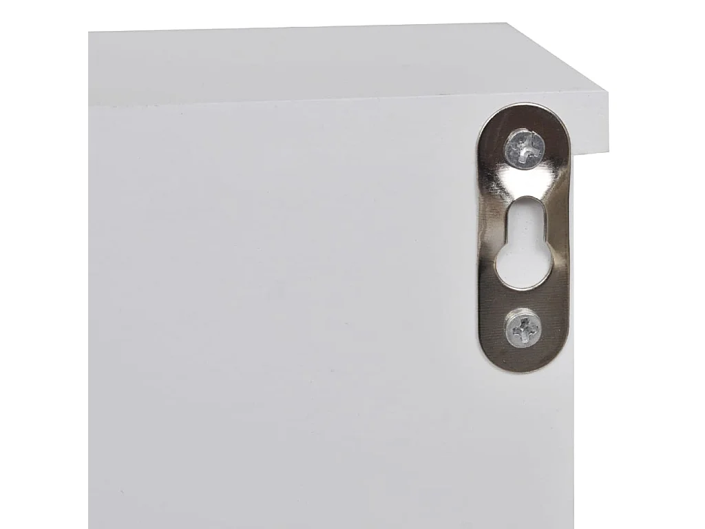 Wandkastje voor sleutels en sieraden met deurtjes en haken